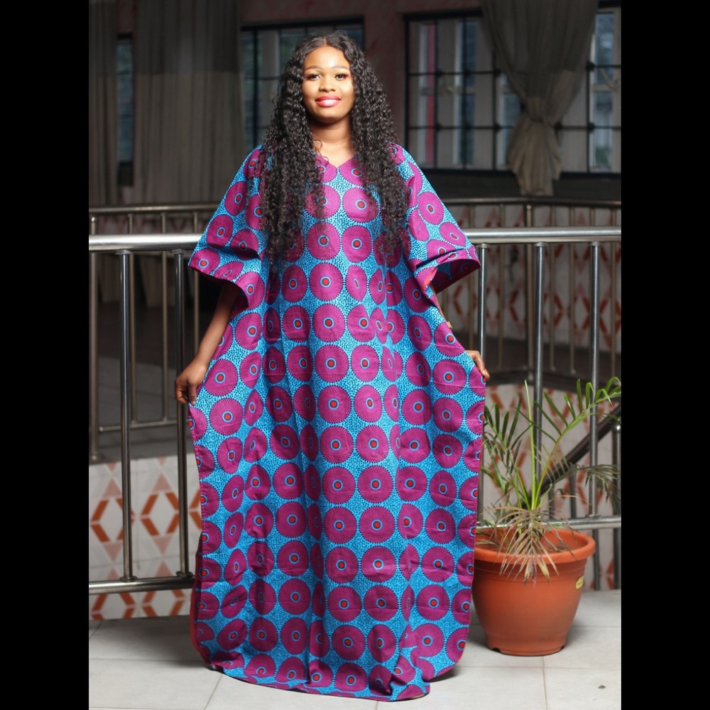 SALES! SALES!!! African maxi dress with head wrap - Picture 10 of 12